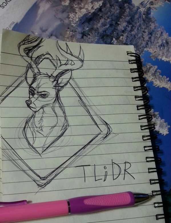 Teal Deer Sketch by Eli Lobo